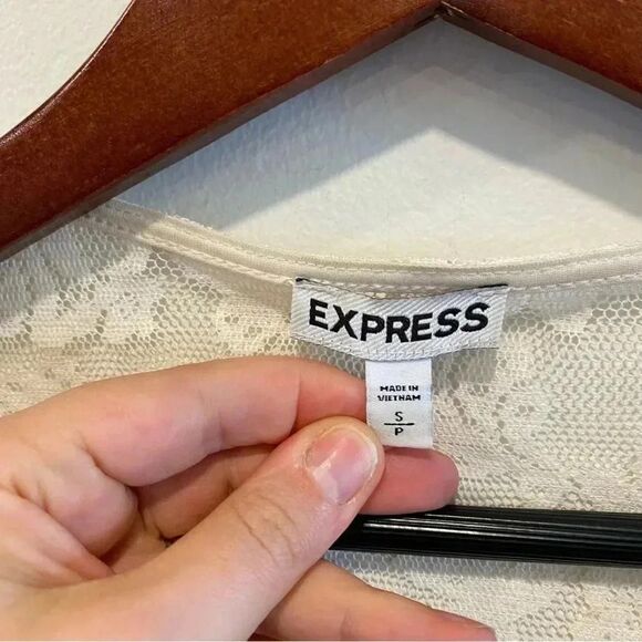 Express lace sheer open cardigan kimono small coquette prairiecore ballet core - Picture 5 of 9